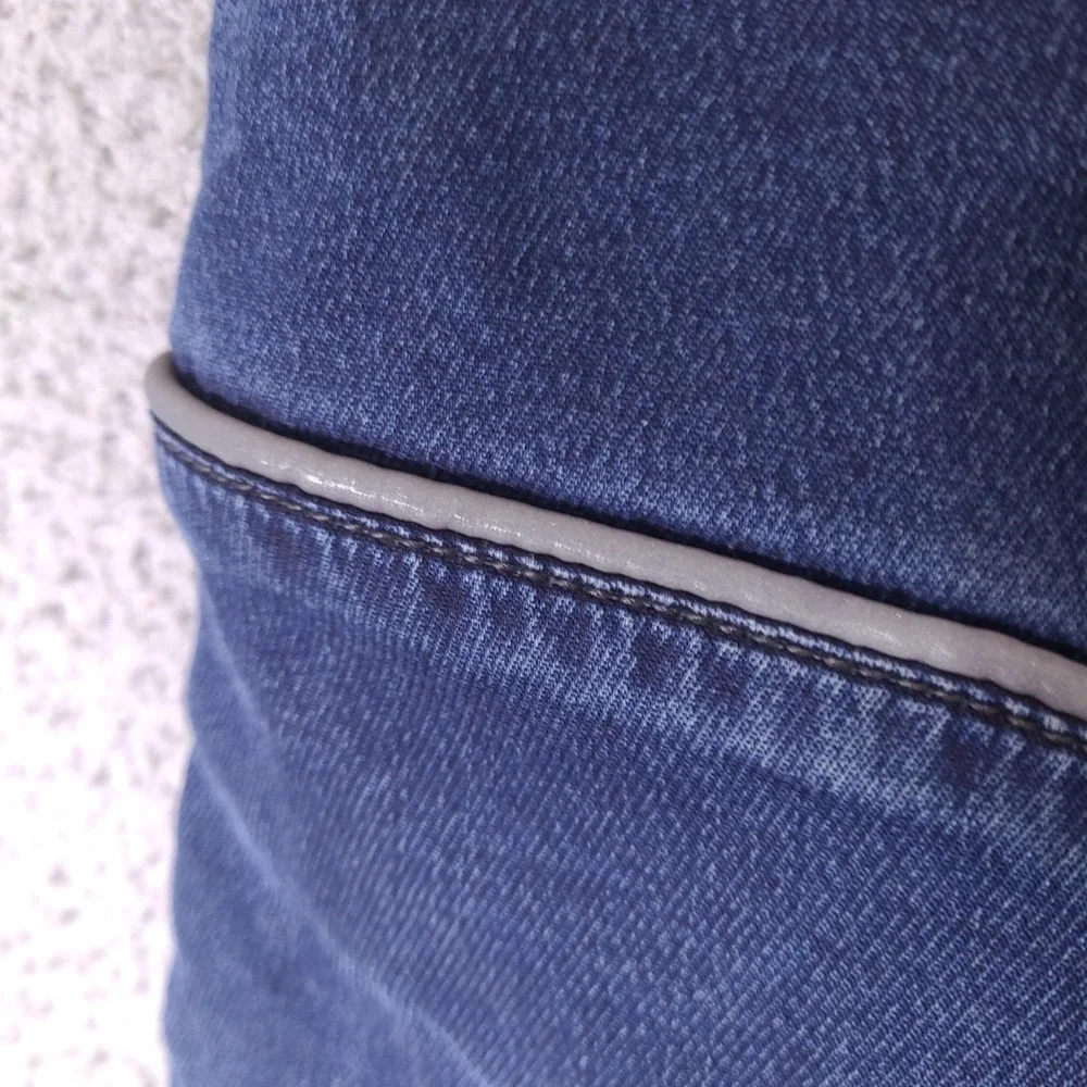 True Religion Jeans Mens 40x27 Blue‎ Marco Relaxed Tapered Reflective Stretch